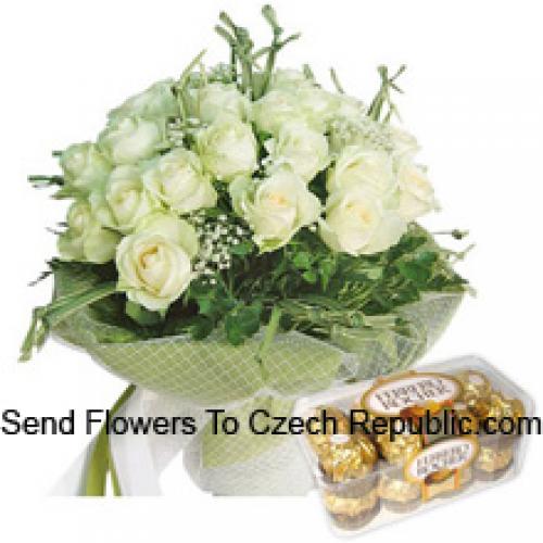 19 Rosen mit leckeren 16 Stk. Ferrero Rochers