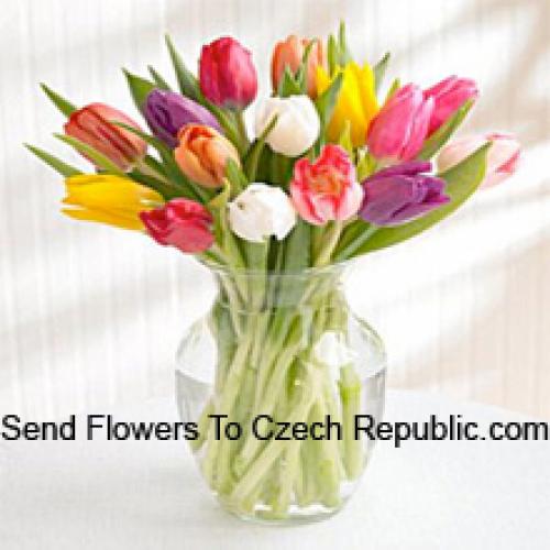 Beautiful Assorted Tulips in Vase