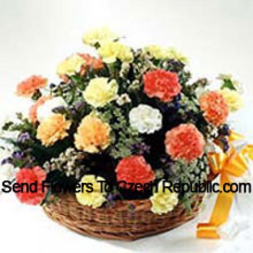 Elegant 25 Mixed Carnations