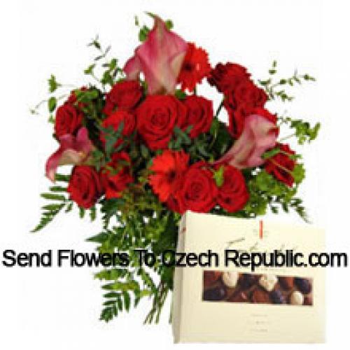 Rosas y Gerberas con Chocolates Importados